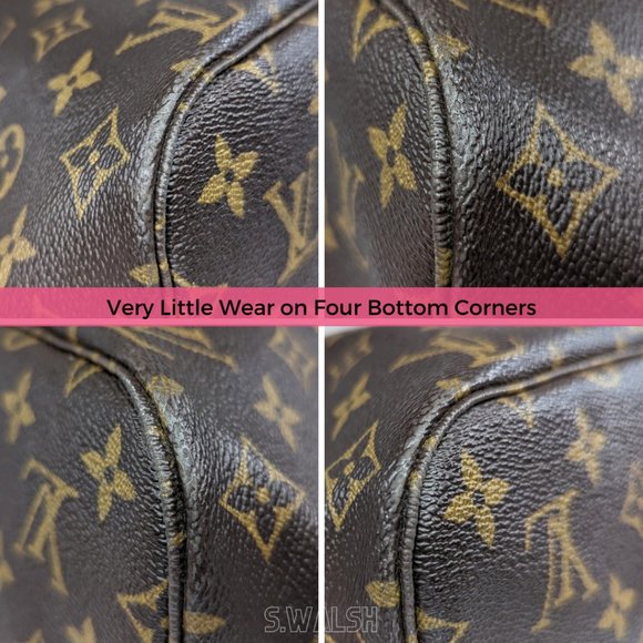 Louis Vuitton LV 👜 MINT Neverfull MM Monogram Beige Tote Bag SD2077 - Picture 11 of 16